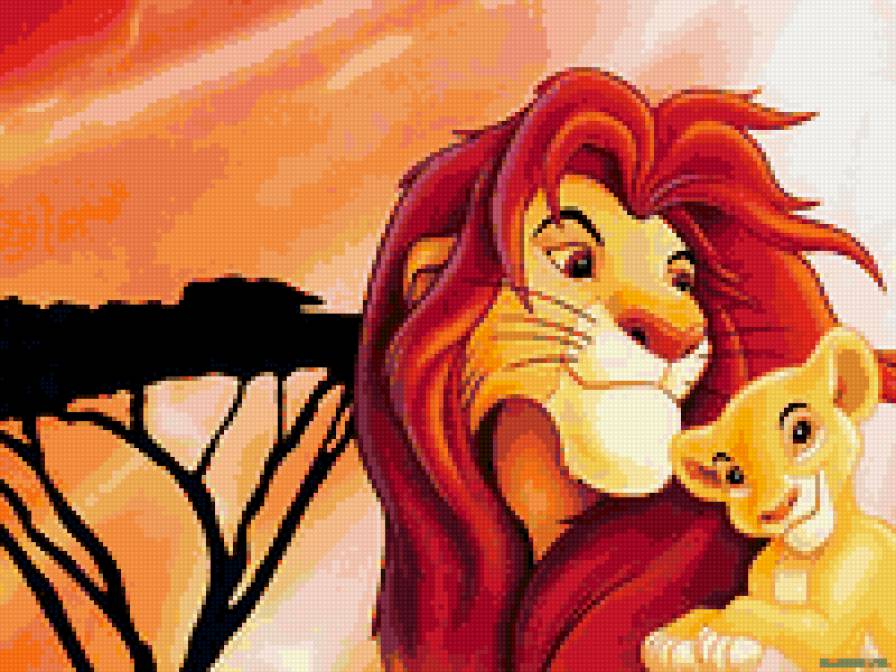 король лев... - животные, детское, мультяшки - предпросмотр