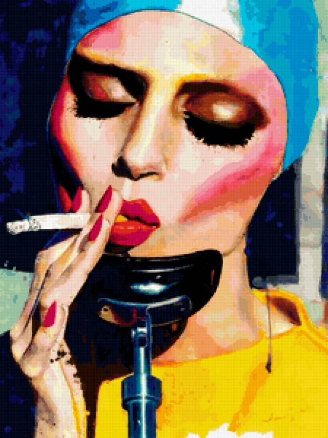 винтаж - ретро, сигарета, женщина, девушка - предпросмотр