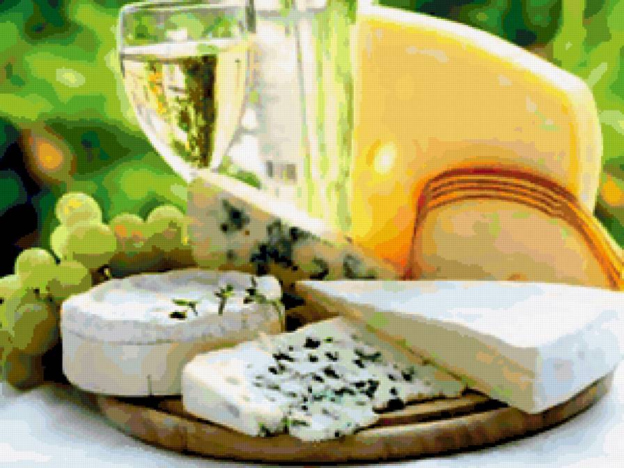 сир та вино - вино, виноград, сир - предпросмотр
