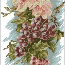 Оригинал схемы вышивки «виноград» (№304504)
