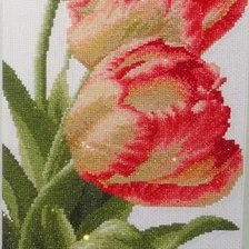 Оригинал схемы вышивки «Тюльпаны 2» (№305307)