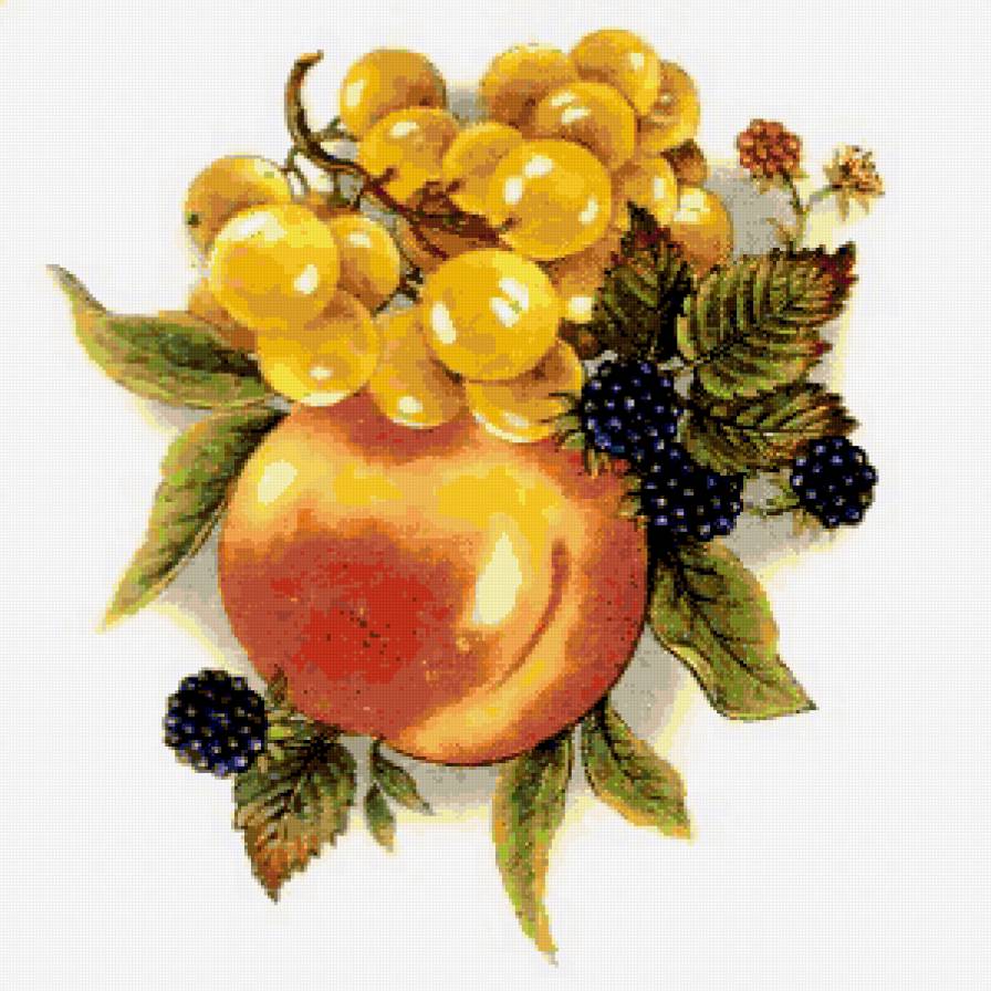 ягодно-фруктовый натюрморт - предпросмотр