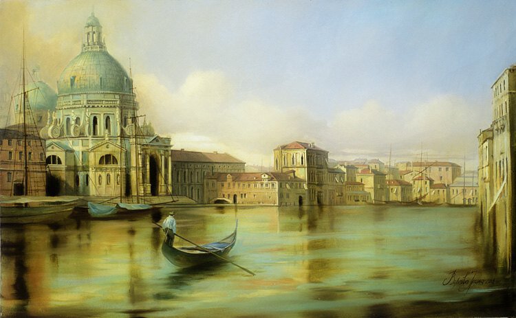 Венеция - венеция, канал, гондольер - оригинал