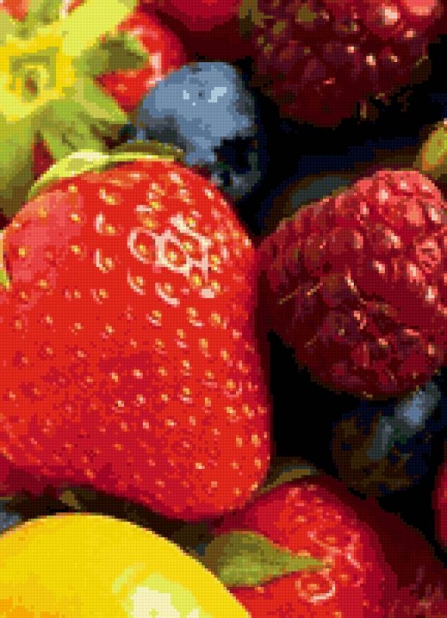 055 - ягоды, фрукты - предпросмотр