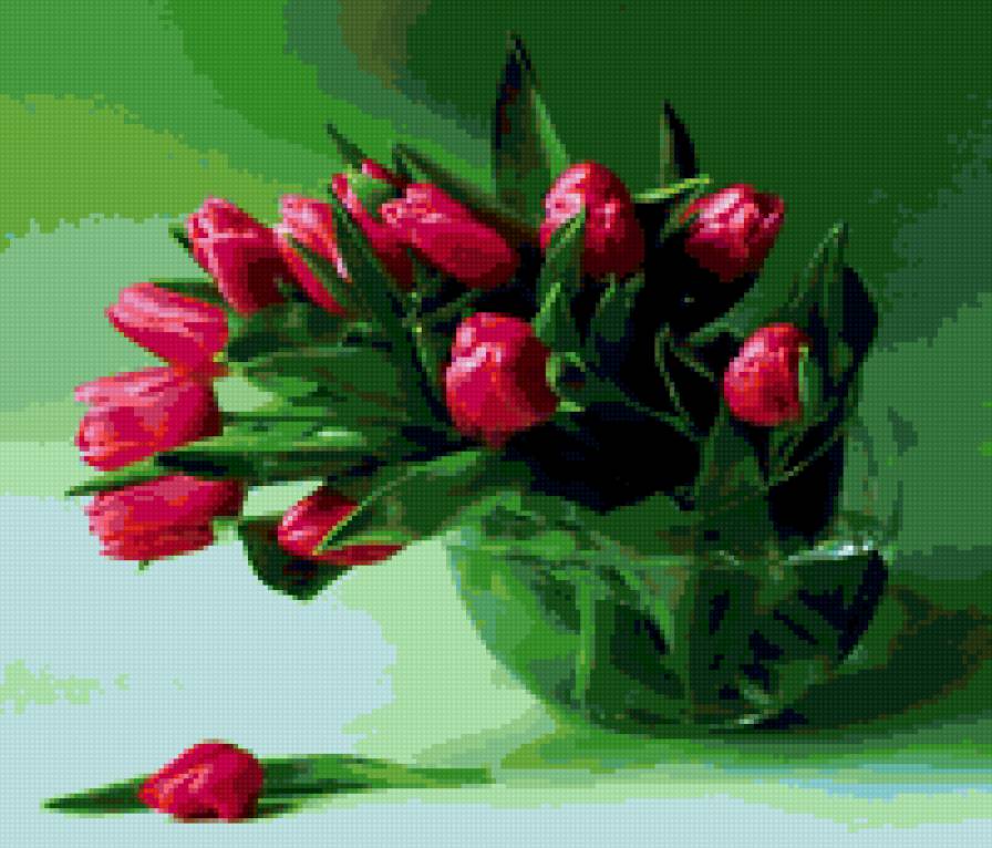 Тюльпаны - букет, тюльпаны, цветы - предпросмотр
