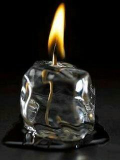 свеча - огонь, лед, свеча - оригинал