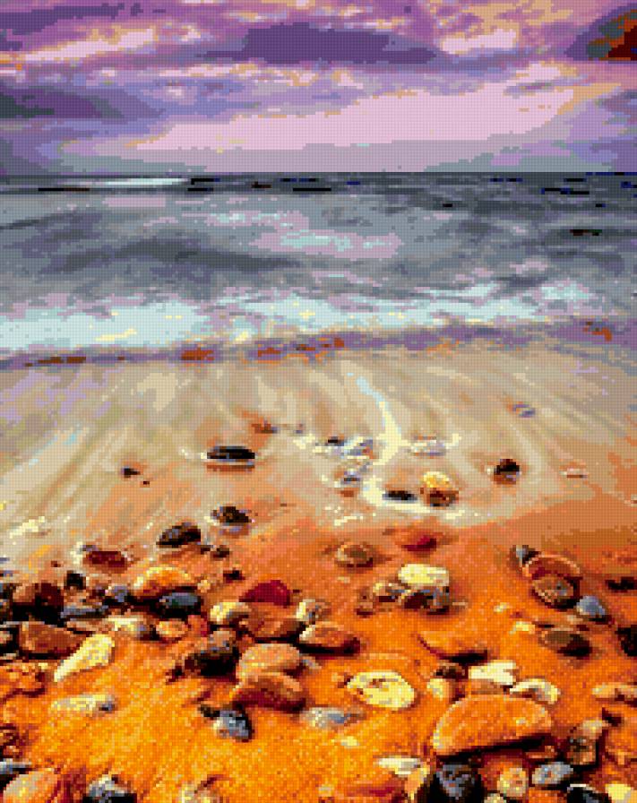 Морской берег - пляж, море, песок - предпросмотр