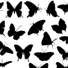 Схема вышивки «Полет бабочек»