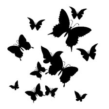 Схема вышивки «Летящие бабочки»