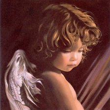 Оригинал схемы вышивки «Мальчик-Ангел» (№311907)