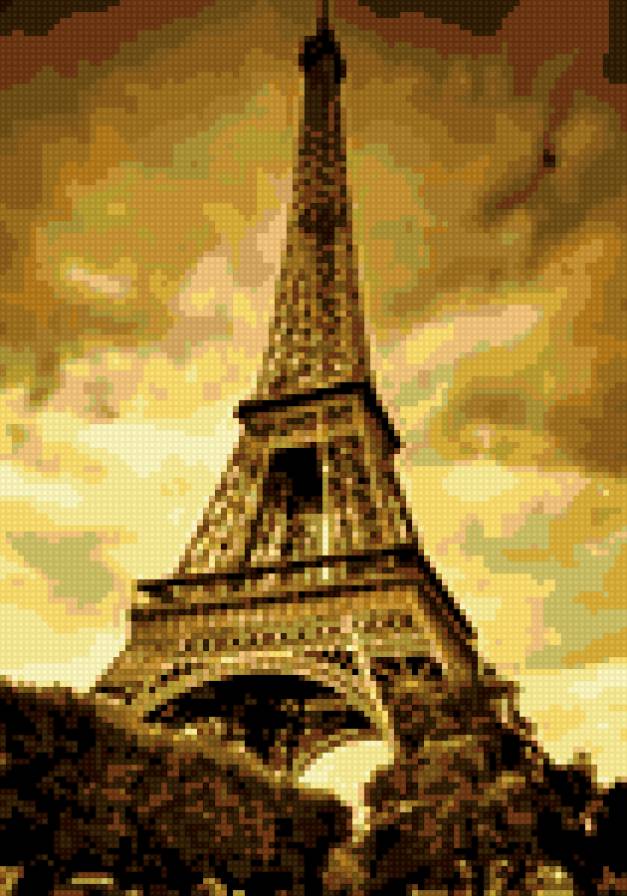 Париж Эйфель - париж - предпросмотр