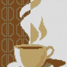 Оригинал схемы вышивки «чашка кофе» (№313533)