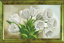 Оригинал схемы вышивки «белые цветы» (№315653)
