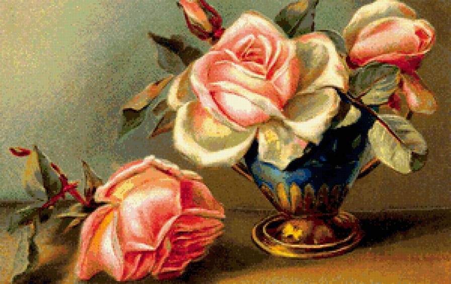 НАТЮРМОРТ - роза, чаша, цветок для тебя - предпросмотр