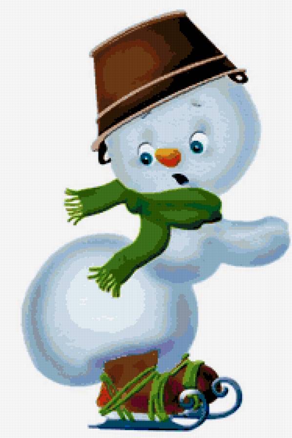 снеговик - детям, снеговик, в детскую для детей - предпросмотр