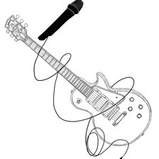 Оригинал схемы вышивки «Гитара и Микрофон, Том и Билл» (№319565)