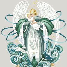 Оригинал схемы вышивки «ангел материнства» (№322307)