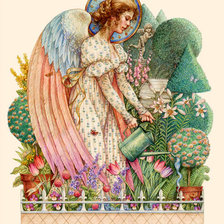 Оригинал схемы вышивки «фея цветов» (№322772)