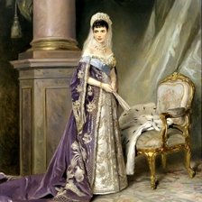 Оригинал схемы вышивки «Портрет императрицы Марии Фёдоровны» (№324017)