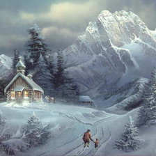 Оригинал схемы вышивки «winter landscape» (№325204)