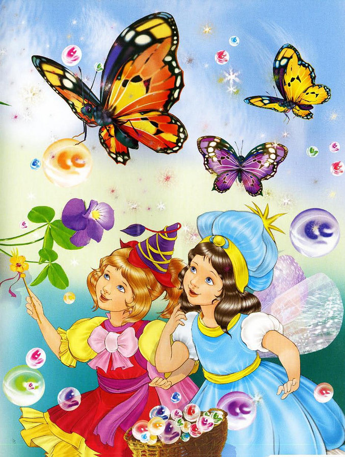 №326370 - детям, дети, феечки, сказки, в детскую, иллюстрации, девочки - оригинал