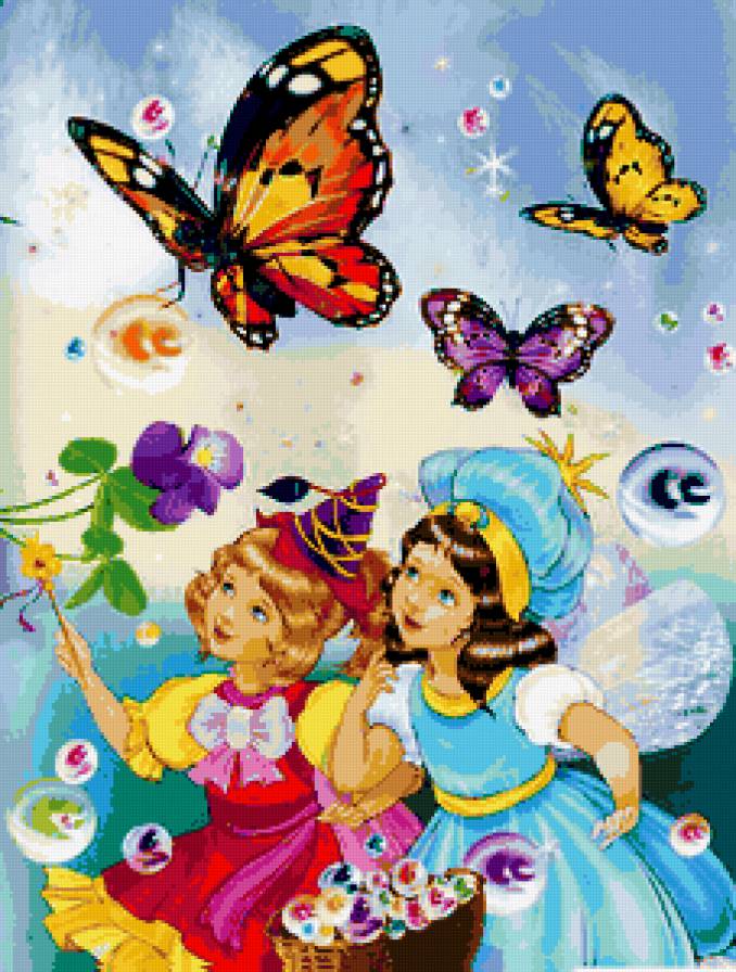 №326370 - иллюстрации, в детскую, дети, детям, сказки, девочки, феечки - предпросмотр
