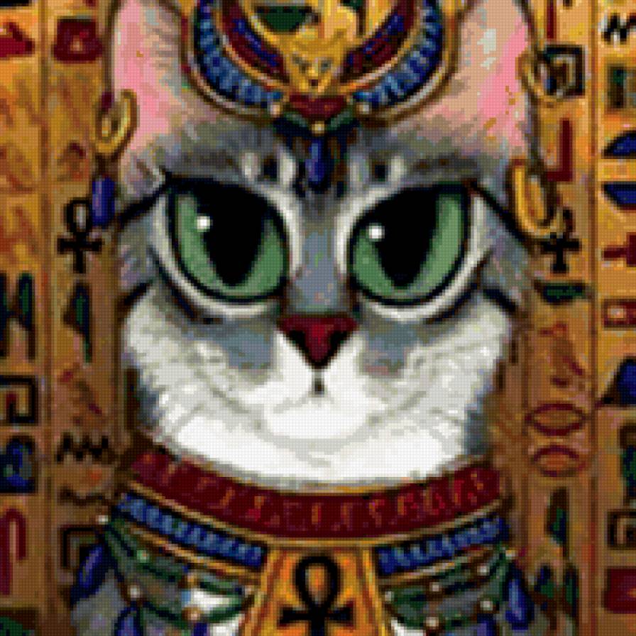 Египетская кошка - картина, египет, кошки - предпросмотр