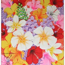 Оригинал схемы вышивки «тропические цветы» (№329683)