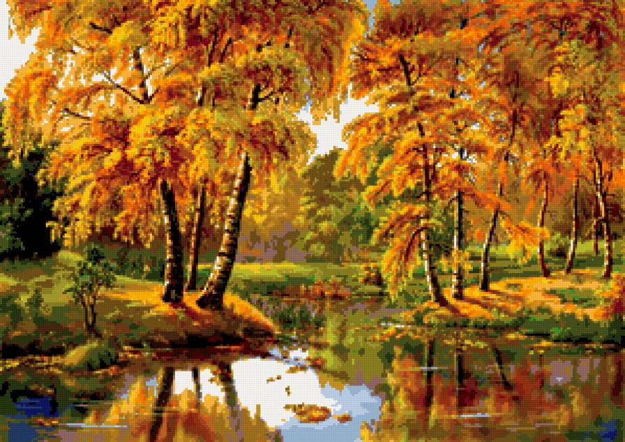 золотая осень - пейзаж, осень, природа - предпросмотр