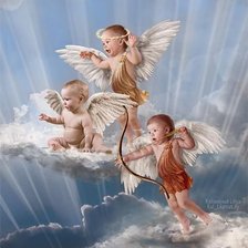 Оригинал схемы вышивки «ангелы» (№331613)