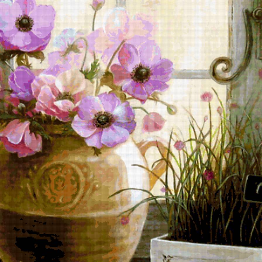 №334002 - angela staehling, живопись, цветы - предпросмотр