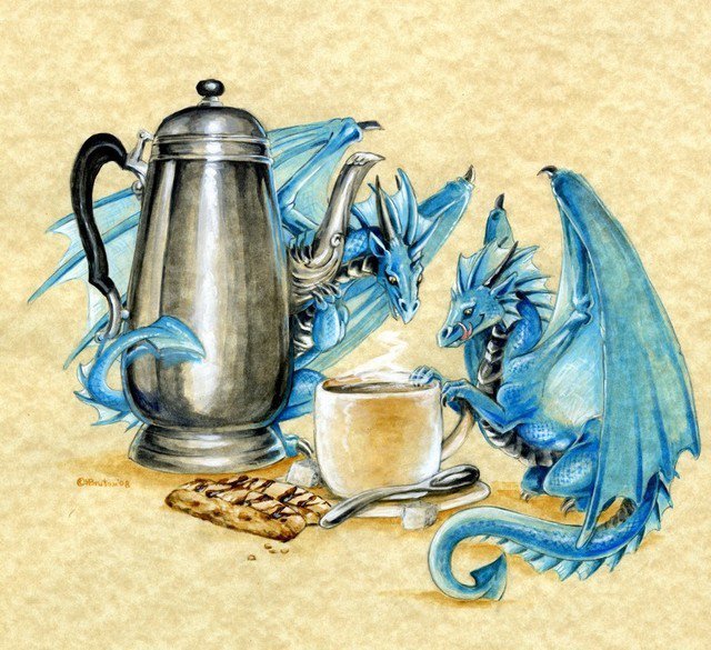 Сказочные персонажи художницы Heather Bruton - живопись, фэнтези, драконы, сказки - оригинал