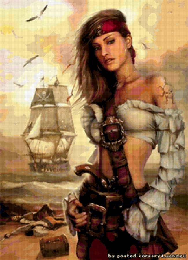 пиратка - женская красота, девушка - предпросмотр
