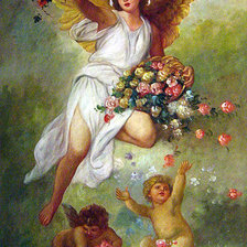 Оригинал схемы вышивки «ангелы» (№336397)