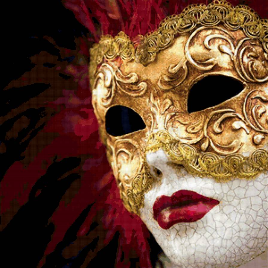 Венецианская маска - венецианская маска - предпросмотр