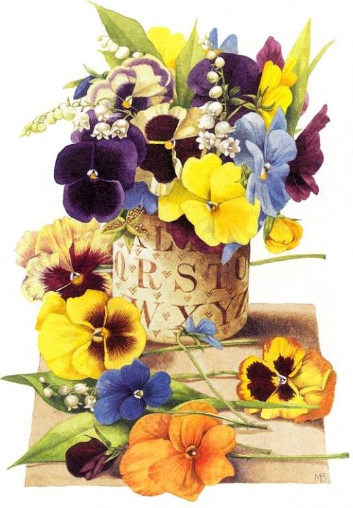 №338938 - рисунок, букет, цветы - оригинал