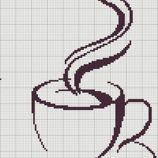 Схема вышивки «кофе2»