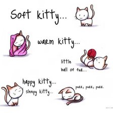 Схема вышивки «Soft kitty»