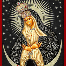 Оригинал схемы вышивки «Икона Пресвятой Богородицы Остробрамская (Виленская)» (№341727)