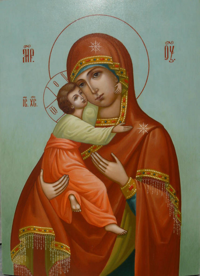 Икона Пресвятой Богородицы Владимирская - икона пресвятой богородицы владимирская - оригинал