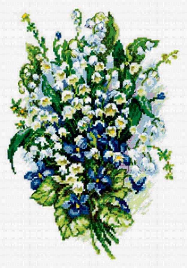 №341941 - букеты, цветы, полевые цветы, весна, ландыши - предпросмотр