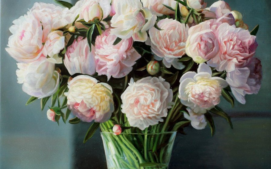 Букет белых роз - розы цветы букет натюрморт - оригинал