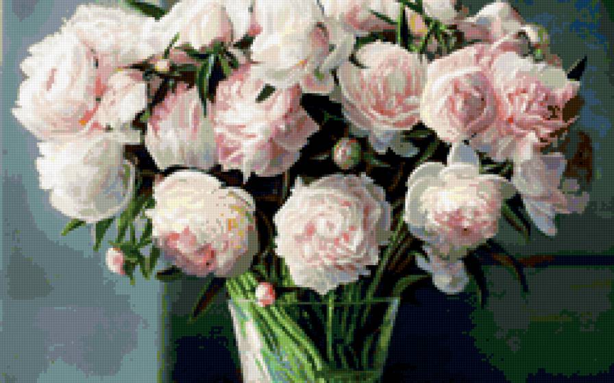 Букет белых роз - розы цветы букет натюрморт - предпросмотр