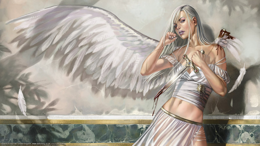 падший ангел - крылья, девушка, ангел - оригинал