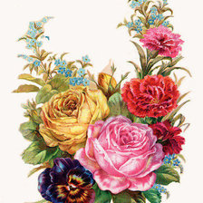 Оригинал схемы вышивки «Цветы» (№342878)