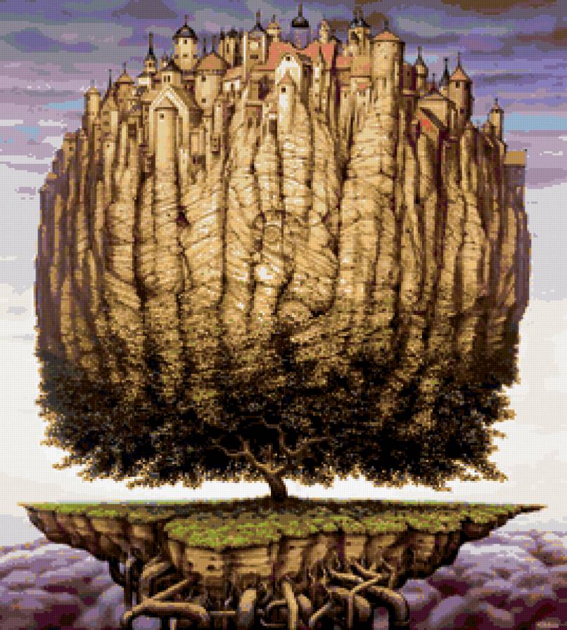 дерево мыслей - дворец, замок, дерево - предпросмотр