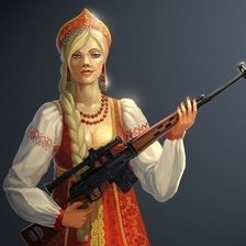 русская женщина