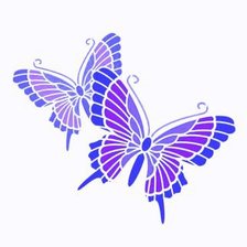 Оригинал схемы вышивки «Бабочки» (№346409)