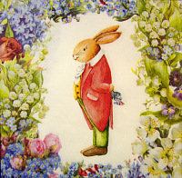 Оригинал схемы вышивки «кролик-1» (№347221)