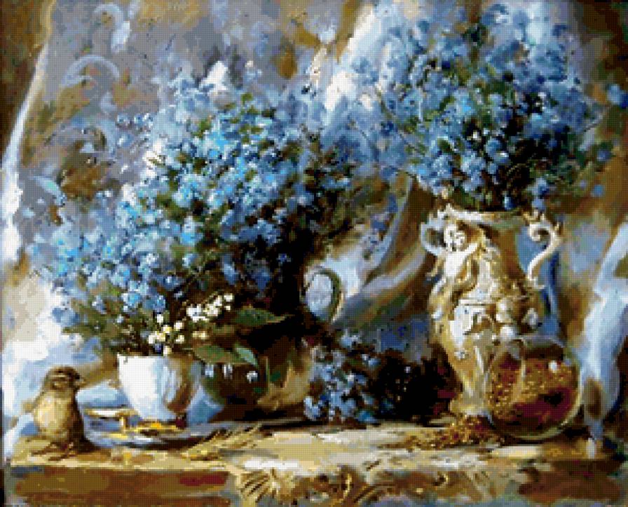 Картина Екатерины Калиновской 8 - живопись, цветы, картина, букет - предпросмотр